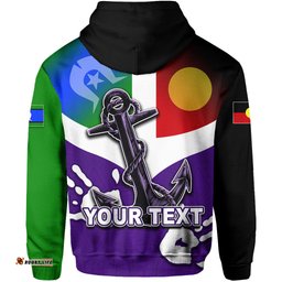 Custom Personalised NAIDOC Fremantle Hoodie Freo Flag