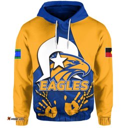 custom personalisednaidoc west coast eagles hoodie aboriginal patterns