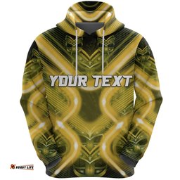 custom personalised new zealand warriors rugby hoodie original style gold