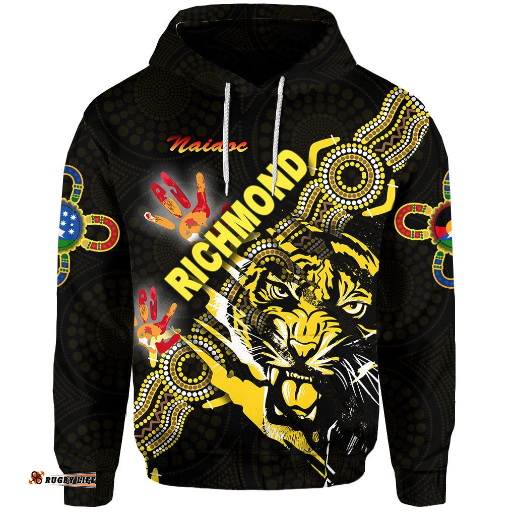 Richmond Tigers Hoodie NAIDOC Heal Country! Heal Our Nation Powerful