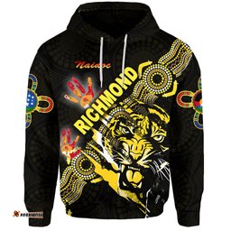 Richmond Tigers Hoodie NAIDOC Heal Country! Heal Our Nation Powerful