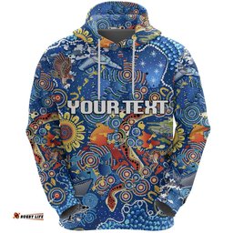 custom personalised parramatta hoodie eels indigenous naidoc vibes blue