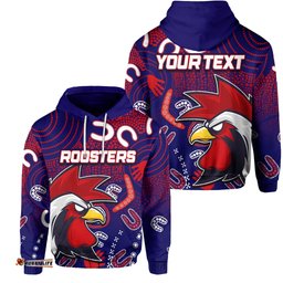 Custom Personalised Roosters Hoodie Indigenous No.1