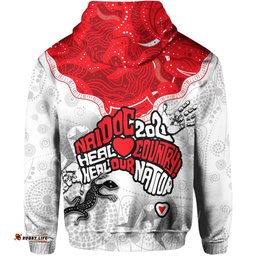 NAIDOC St. George Illawarra Dragons Hoodie Tribal Style