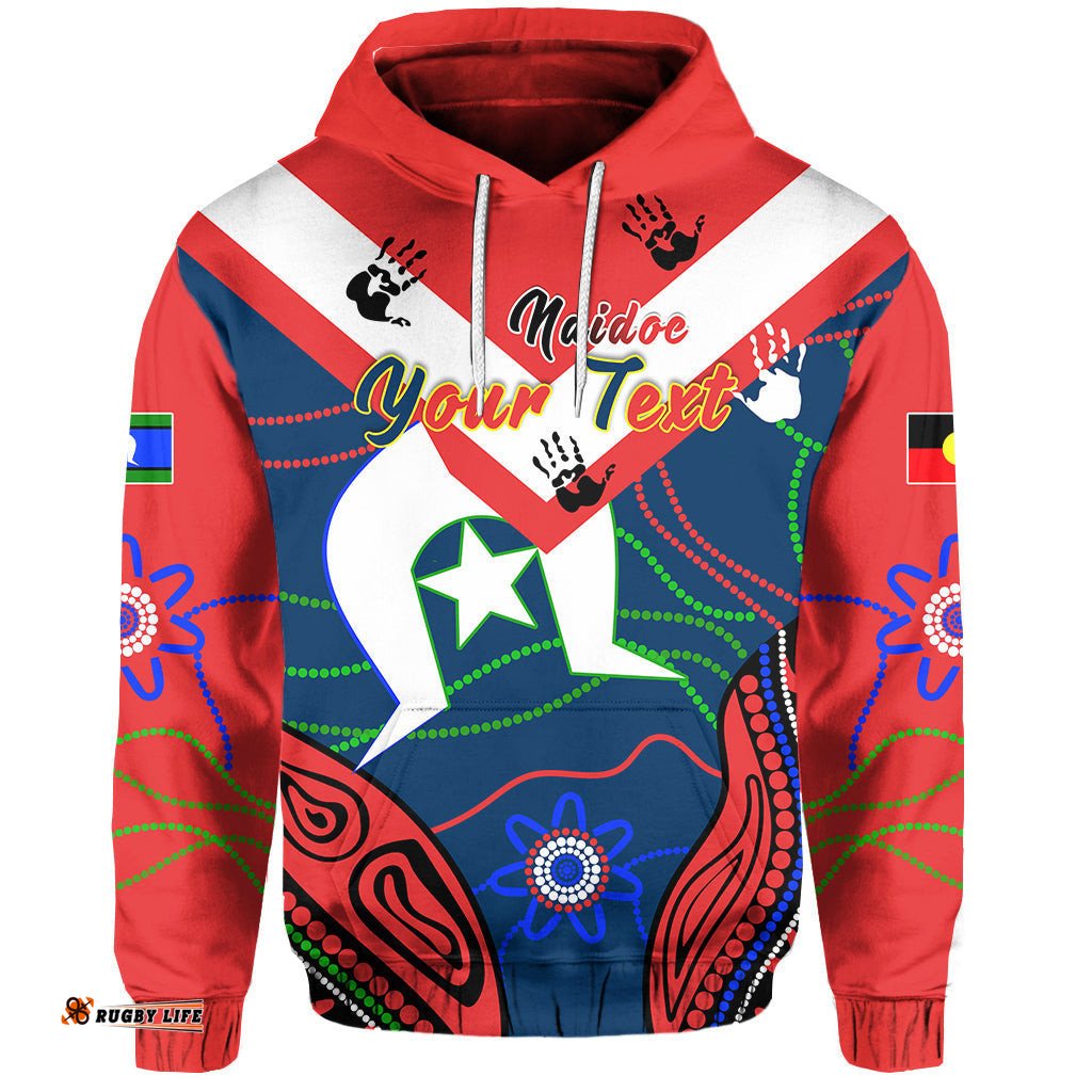 Custom Personalised Roosters NAIDOC Week Hoodie Sydney