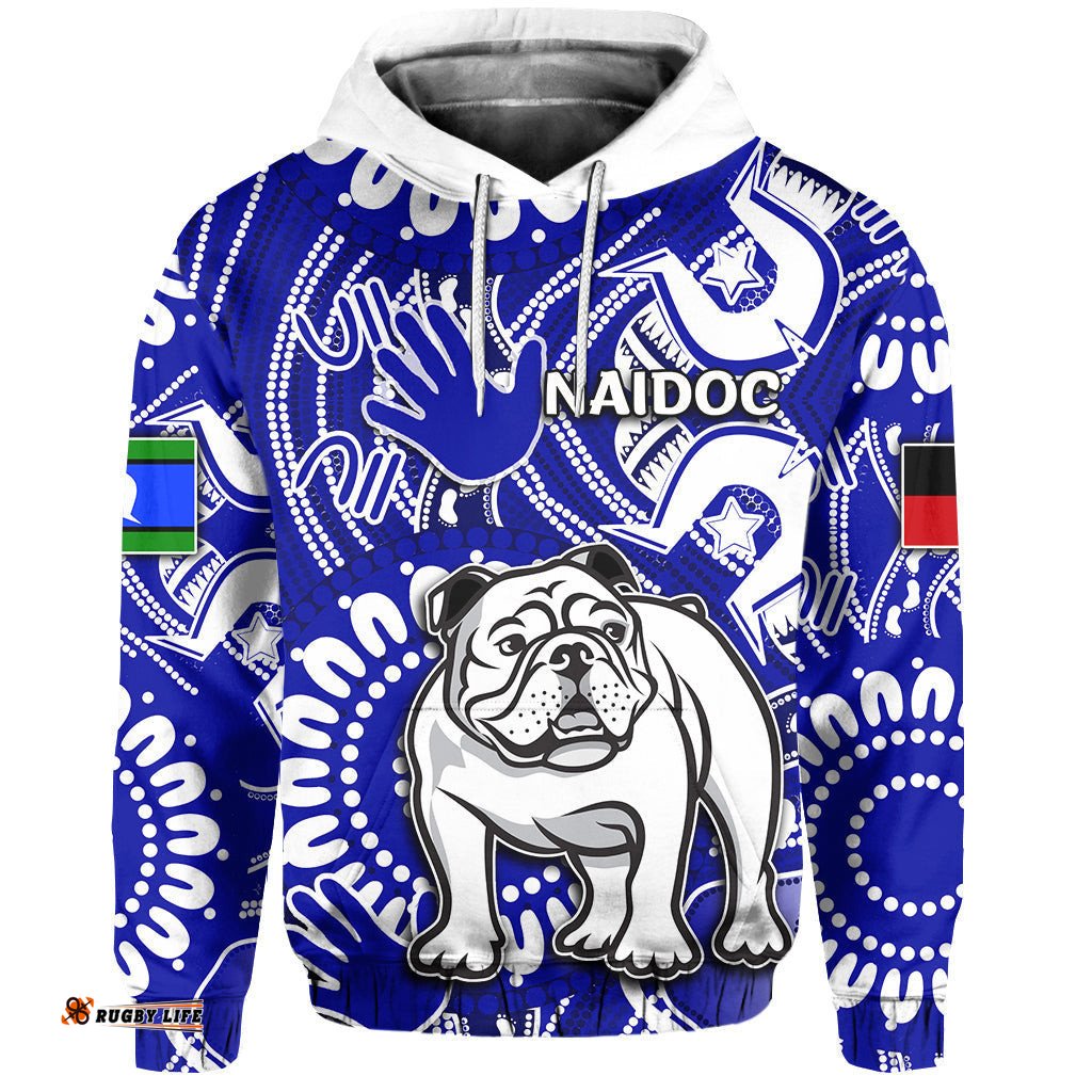 naidoc bulldogs all over hoodie naidoc patterns