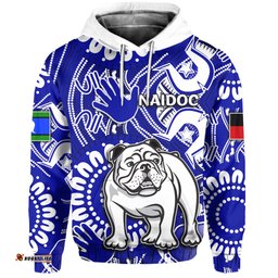 naidoc bulldogs all over hoodie naidoc patterns