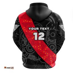 Custom Personalised Bombers NAIDOC Week Hoodie Essendon Ingenious Custom Text and Number