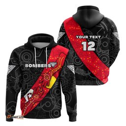 Custom Personalised Bombers NAIDOC Week Hoodie Essendon Ingenious Custom Text and Number