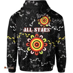 All Stars Hoodie Black Indigenous