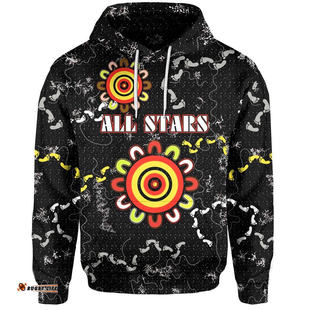 All Stars Hoodie Black Indigenous