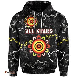 All Stars Hoodie Black Indigenous