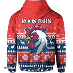 roosters hoodie merry christmas sydney