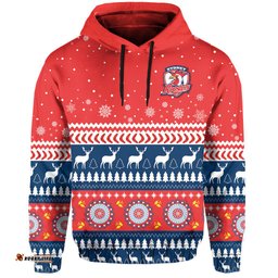 roosters hoodie merry christmas sydney