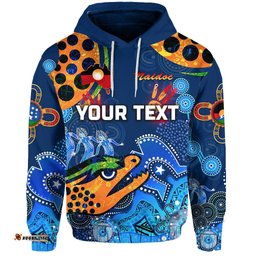 custom personalised parramatta hoodie eels indigenous naidoc heal country heal our nation blue
