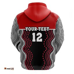 Custom Personalised Dragons Hoodie St. George Aboriginal Sport Style Ver.2