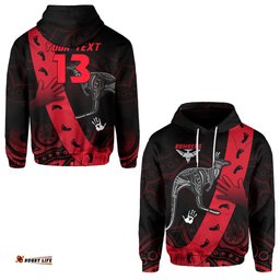 custom personalised bombers indigenous hoodie custom text and number
