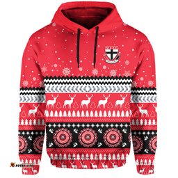 custom personalised saints christmas hoodie indigenous st kilda football