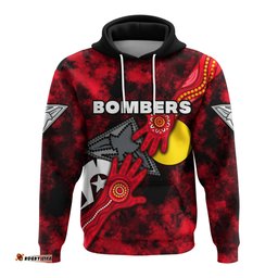 Custom Personalised Bombers NAIDOC Week Hoodie Essendon Aboriginal Special Ver.2