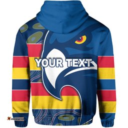 Custom Personalised Crows Simple Hoodie Adelaide Mix Indigenous