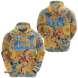 custom personalised parramatta hoodie eels indigenous naidoc vibes gold