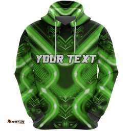 custom personalised new zealand warriors rugby hoodie original style green
