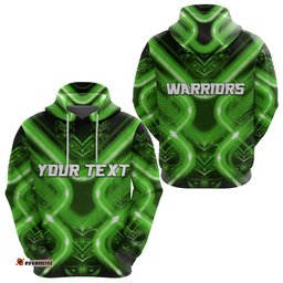 custom personalised new zealand warriors rugby hoodie original style green