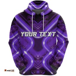custom personalised new zealand warriors rugby hoodie original style purple