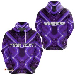 custom personalised new zealand warriors rugby hoodie original style purple