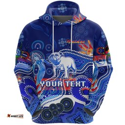 Custom Personalised Western Hoodie Bulldogs Indigenous NAIDOC Heal Country! Heal Our Nation