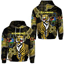 Richmond Tigers Hoodie NAIDOC Heal Country! Heal Our Nation Indigenous Vibes