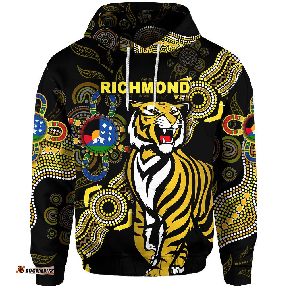 Richmond Tigers Hoodie NAIDOC Heal Country! Heal Our Nation Indigenous Vibes