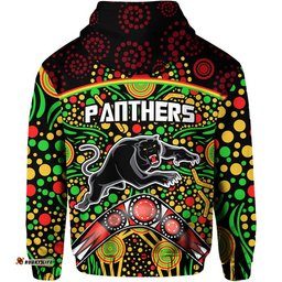 panthers rugby zip up and pullover hoodie boomerang indigenous dots