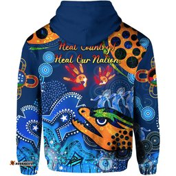 parramatta hoodie eels indigenous naidoc heal country heal our nation blue