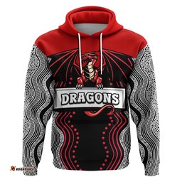 Dragons Hoodie St. George Aboriginal Sport Style Ver.2