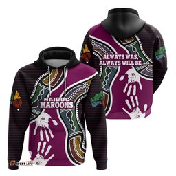 Queensland NAIDOC Week Hoodie Maroons Aboriginal Sport Style