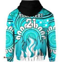 custom personalised brisbane heat cricket zip up and pullover hoodie aboriginal