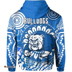custom personalised bulldogs indigenous hoodie