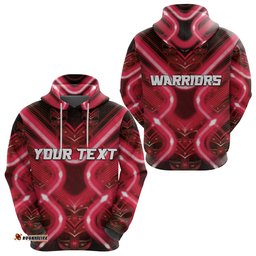 custom personalised new zealand warriors rugby hoodie original style red
