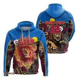 Custom Personalised Brisbane NAIDOC Week Hoodie Lions Sport Style Ver.1