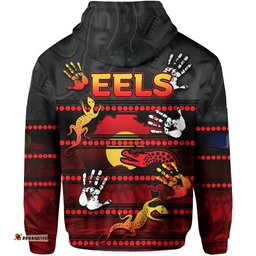naidoc parramatta eels hoodie aboriginal patterns style black