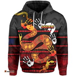 naidoc parramatta eels hoodie aboriginal patterns style black