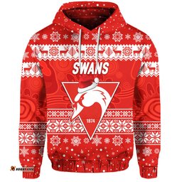 custom personalised sydney swans hoodie christmas simple style