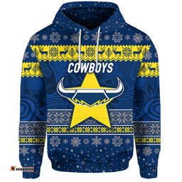north queensland cowboys hoodie christmas simple style