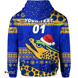custom personalised parramatta eels hoodie christmas simple style blue