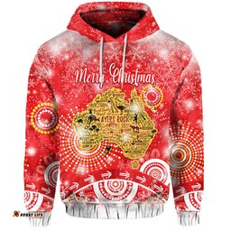 australia map hoodie original style red
