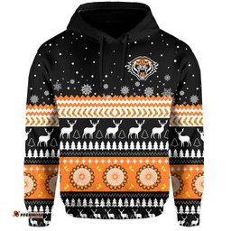wests tigers hoodie merry christmas energy