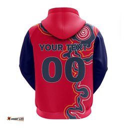custom personalised adelaide united hoodie indigenous dot painting art