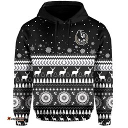 magpies christmas hoodie indigenous collingwood football
