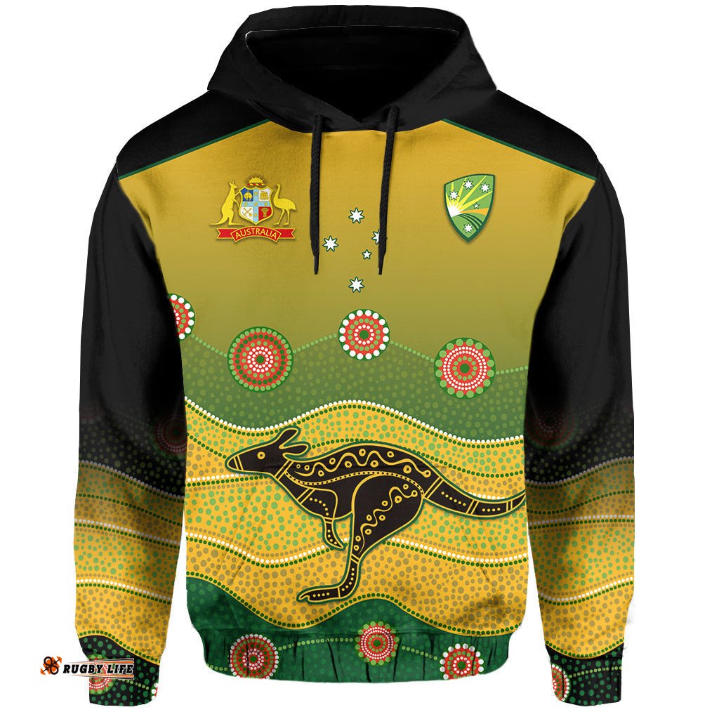 cricket australia hoodie indigenous kangaroo